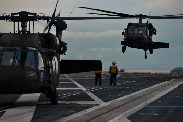 USS Stennis/Army helicopter operations