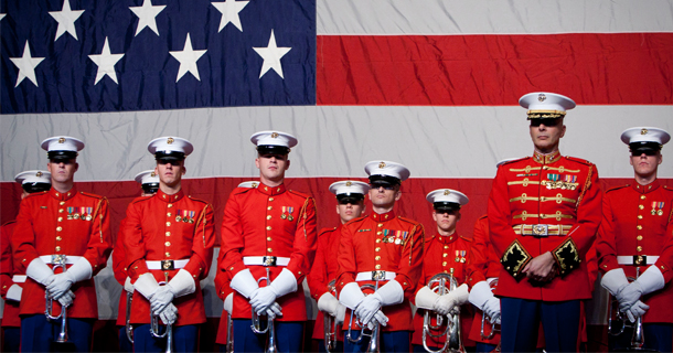 Battle Colors Detachment visits Camp Pendleton