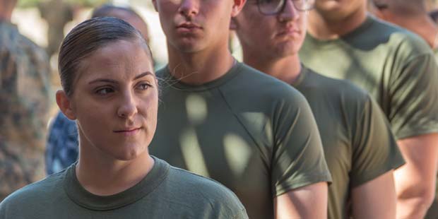 First female Marine students arrive at SOI-West