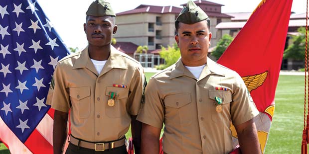 Courage compels combat Marines to save lives